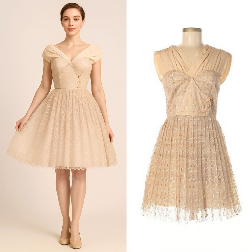 NWT Anthropologie Frock! by Tracy Reese Silk Floral Champagne Cocktail Dress | 4